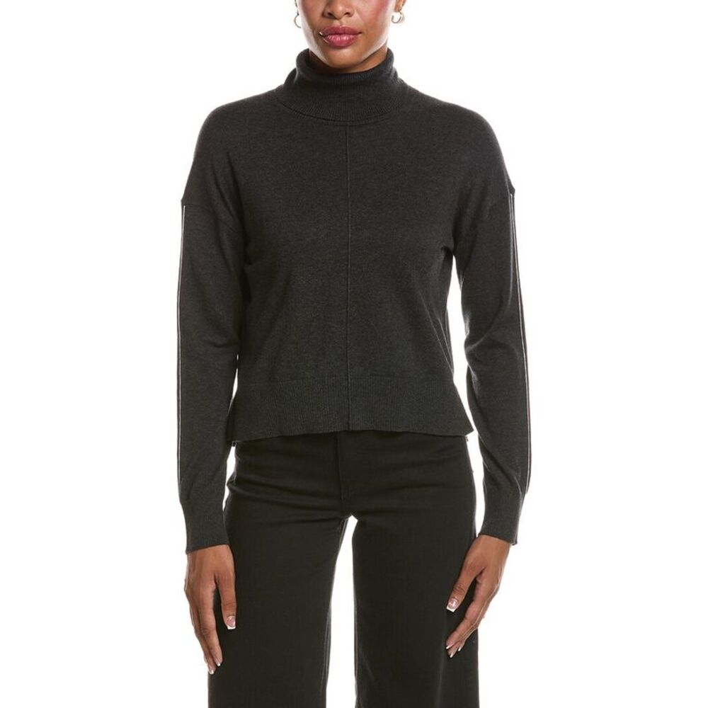 Velvet By Graham & Spencer Womens  Libra Lux Cashmere-Blend Sweater, Black